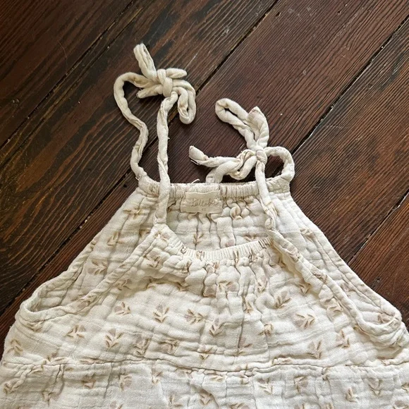 Charming Cream Kids Dress - Picture 3 of 5